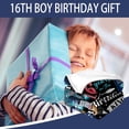 thumbnail image 3 of 16 Year Old Boy Gifts, 16 Year Old Boy Birthday Gift Ideas 50x60 Inch 16 Year Birthday Throw Blanket Son Grandson Gifts from Mom Dad Grandparents, 3 of 5