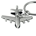 thumbnail image 7 of OPOLSKI Keychain Creative Sturdy Civil Airplane Pendant Mini Keyring Silver, 7 of 7