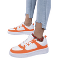 thumbnail image 6 of Loonyx Big Girls' Shoes with Arch Support, Fashion Sneakers, Flat Heel, Round Toe, Orange, Size 6.5, 6 of 7