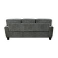 thumbnail image 4 of Benjara Lucy 85 Inch Sofa, Gray Chenille, 2 Pillows, Soft Cushions, Solid Wood, 4 of 6