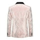 thumbnail image 3 of Traje de esmoquin jacquard para hombre, corte entallado, de dos piezas, para boda, fiesta y graduación, s202412241253, 3 of 5