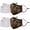 Brown, variant on 2 Re-Usable/Washable Fashion Masks with 4 Replacement Filters