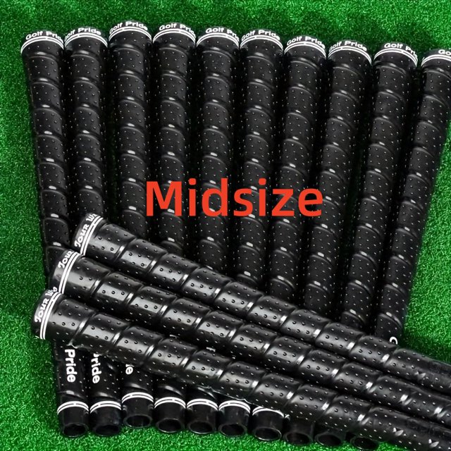 13PCS Premium Rubber Golf Grips - Non-Slip Design for Enhanced Control & Durability Black Midsize