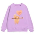 thumbnail image 4 of Toddler Valentines Day Outfit Girl Crew Neck Sweatshirt Love Print Long Sleeve Pullover Toddler Sweatshirt for Toddler 5-6 Years, 4 of 4