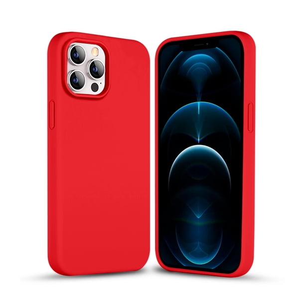 Funda de Protección para iPhone 12 Pro Max - Sovico - Silicón con Forro de Microfibra
