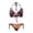 Sunburst Tie-Dye Pattern, variant on Chririnla Women's Rainbow Tie-Dye Halter Bikini Set - Two Piece Triangle Swimsuit with Tie Side Bottoms | Sexy, Quick Dry Swimwear for Beach Vacation & Pool Party