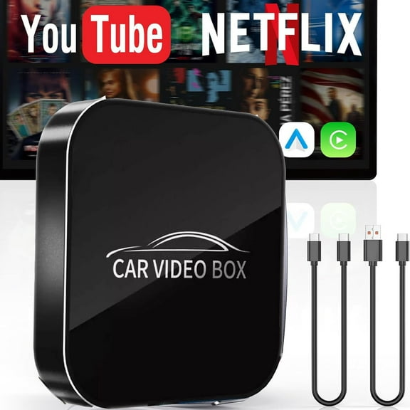 Wireless CarPlay AI box Android Auto WIFI Adapter Converter w/Netflix YouTube