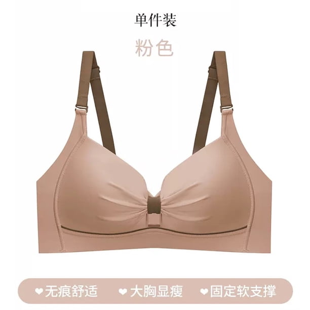 Ropa Interior Sin Costuras Para Mujer , Pechos Grandes , Aspecto Pequeño , Estilo Fino , Anillos De Acero Para Niña De Reunión , Previenen El Sujetador Para Flacidez