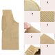 thumbnail image 3 of KAIYANG 2 pares de guantes de compresión deportivos con soporte para muñecas y correas de muñeca transpirables (tono de piel, S) S Caqui, 3 of 5