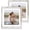 Distressed White, variant on 16x20 Frames Set of 2, Rustic Grey Wood Style - Display 16 x 20 Picture without Mat or 11x14 Picture with Mat, Wall Mounting Horizontal and Vertical