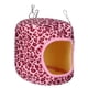 thumbnail image 5 of Nido colgante acogedor para mascotas pequeñas: cobayas, erizos, ardillas, chinchillas y conejos Hamaca de leopardo rosa suave, 5 of 8