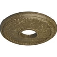 thumbnail image 3 of Ekena Millwork 13 7/8"OD x 3 3/4"ID x 1 1/4"P Tirana Ceiling Medallion (Fits Canopies up to 4 3/4"), Hand-Painted Mississippi Mud Crackle, 3 of 6