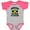 Baseball Heather and Hot Pink, variant on Inktastic Jamaica Awesome Jamaican Boys or Girls Baby Bodysuit