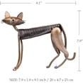 thumbnail image 2 of Gato Escultura Metal Hierro Hogar Arte Artesanía Decoración Hogar Muebles Adornos, soporte JAMW Sencillez, 2 of 5