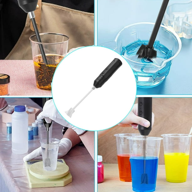 Mezclador Epoxy Resina Mezclador Electric Electric Mácina Kit recargable Con 2 Paletas