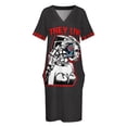 thumbnail image 4 of Camiseta Sheriff de They Live, vestido holgado esencial con bolsillos, vestido de verano para mujer, vestido elegante para invitada de boda., 4 of 7