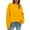 Yellow, variant on HAJWOH Crew Neck Sweatshirts Women Fall Oversized Crewneck Sweatshirt Vintage Fleece Pullover Loose Fit Cute Y2K Hoodie
