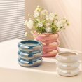 thumbnail image 2 of Ceramic Plant Pot Indoor, Flower Pot With Drainage Hole, Small Bubble Design For Home And Office Decor 11*11*9.3, 2 of 5