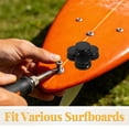 thumbnail image 3 of unbranded 4Ud Tapones Leash Para Paddleboard En Negro Compatibles Con Varias Tablas Y Uso En Kayak, 3 of 8