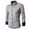 Gray, variant on VSSSJ Men's Long Sleeve Dress Shirt Slim Fit Lapel Collar Casual Button Down Shirts Business Formal Shirt Black L