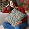 thumbnail image 2 of Plutus Brands Blue Plutus Angles Abstract Luxury Throw Pillow 22 in x 22in, Double Sided 22" x 22", 2 of 2