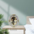 thumbnail image 3 of que Photo Frame Resin Flower Photo Frame Vintage Oval Picture Hanging Home Decor Retro Style 4x6 Inch, 3 of 7