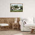 thumbnail image 3 of Stupell Industries White Barn Farmhouse Landscape Painting Gold Floater Framed Canvas Art Print Wall Art, 31 x 21, 3 of 10