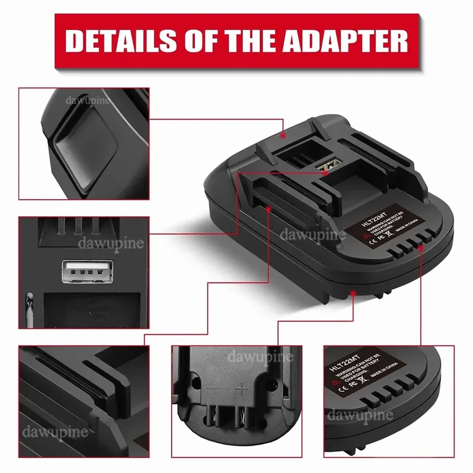 Power Tools Adapter Converter for Hil*ti 22V B22 Li-ion Battery for De*walt  Electric Tools