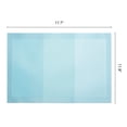 thumbnail image 6 of Unique Bargains Rectangle 6 Pack Gradient Plastic Table Mats Blue 17.7x11.8inch, 6 of 6