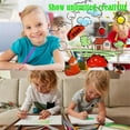thumbnail image 2 of Heat Shrink Plastic Sheet Kit Shrink Papers 25 PCS Large Shrink Film Papers with 100 PCS Keychains for Kids (11.4x8inch), 2 of 5