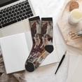 thumbnail image 6 of Vsdgher Vintage Collage Girl Butterfly Unisex Crew Socks Lightweight Breathable Ventilation Ankle Socks, Mid-calf socks for Daily, 6 of 7