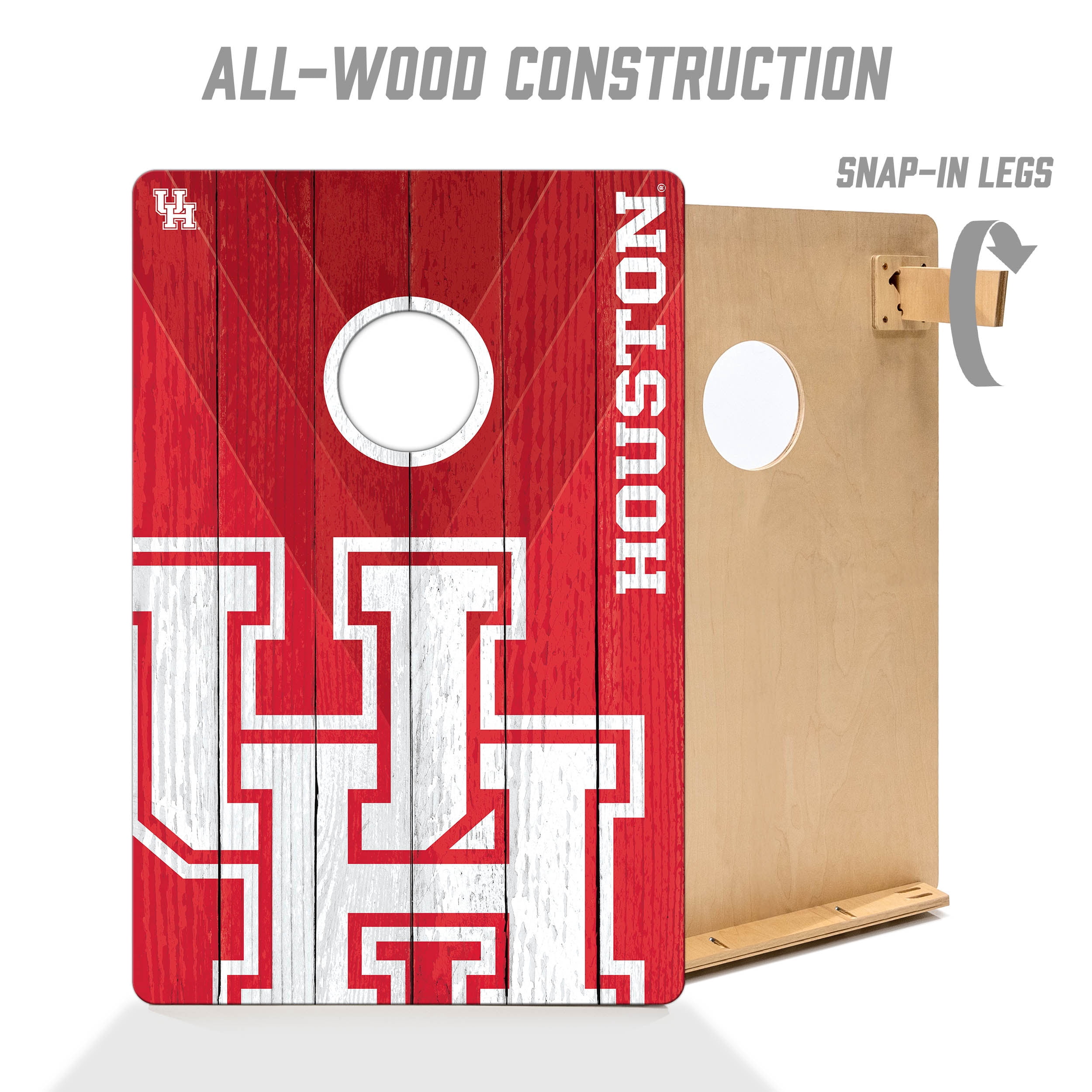 YouTheFan NCAA Houston Cougars 2' x 3' Cornhole Game No Bags