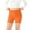 Orange, variant on Kids Gray Biker Shorts for Girls High Waisted - Soft Stretch Yoga Athletic Shorts for Play & Lounge, 5-6 7-8 9-10 11-12 13-14 Years,Size 9-10 T