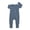 Blue, variant on Qudderr 0-24M Boys Girls Zipper Rompers Pajamas for Baby Infants Snug Fit Jumpsuit Zipper Long Sleeve Unisex Onesies Newborn Spring Fall Winter Solid Color Bodysuit Sleepers