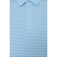 thumbnail image 6 of AVA Athletica Men's Polo Collar Moisture-Wick Active Wear Fine Striped T-Shirt; Alaskan Blue; MD, 6 of 6