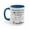 Blue, variant on Promoted from Dog Grandma to human Grandma-Gift Accent Coffee Mug, 11oz
