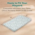 thumbnail image 3 of The Peanutshell Organic Cotton Playard Toddler Bed Sheets for Baby Boys and Girls, Sage Floral, 2 Pack, 3 of 7