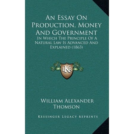 Dissertation on first principles of government