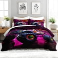 thumbnail image 2 of 3pcs Monster Truck Comforter Set, Vibrant Bedding Set for Bedroom or Guest Room Decor, All Seasons Quilt Machine Washable Duvet with 2 Pillowcases, 2 of 7