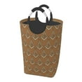 thumbnail image 1 of DouZhe 50L Rectangular Laundry Basket, Brown Mason Masonic Symbol Prints Waterproof Foldable Laundry Hamper with Aluminum Handles, 1 of 6