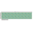 thumbnail image 3 of Ambesonne Tropical Fabric by the Yard Upholstery, Scandinavian Tigers Leaves, 5 Yards, Dark Sea Green and Apricot, 3 of 5