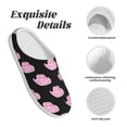 thumbnail image 5 of Balery Cowboy Hat Pattern Women's Fuzzy Memory Foam Slippers Fluffy Winter House Shoes Indoor and Outdoor-46/47, 5 of 7