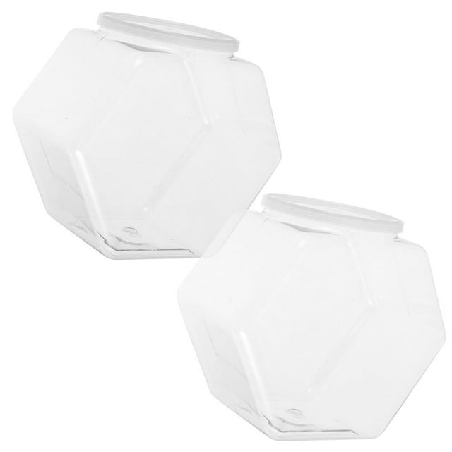 LEEYNEER 2 Pcs Bol à Poisson Transparent Bol à Poisson de Bureau Petit Bol à Poisson en Plastique Bol à Poisson Transparent de Bureau Petit Bol à Poisson d'Aquarium pour la Maison