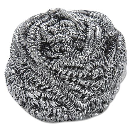 PREMIERE PADS 54918 Stainless Steel Scrubber,Steel Gray,PK12