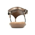 thumbnail image 2 of WHITE MOUNTAIN Womens Beige Adjustable Strap Cushioned London Slip On Thong Sandals Shoes 9.5 M, 2 of 2