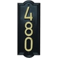 thumbnail image 3 of Hy-Ko Products AK-460 Rectangular Address Plaque 6" x 15.5" Black, 1 Piece, 3 of 5