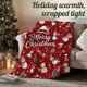 thumbnail image 4 of Christmas Snowmen Blanket, Premium Ultra Soft Warm Christmas Blanket Gifts for Couch, Sofa, Bedroom 50x60 inches Happy Christmas decor (Red snowmen-Ch, 4 of 5