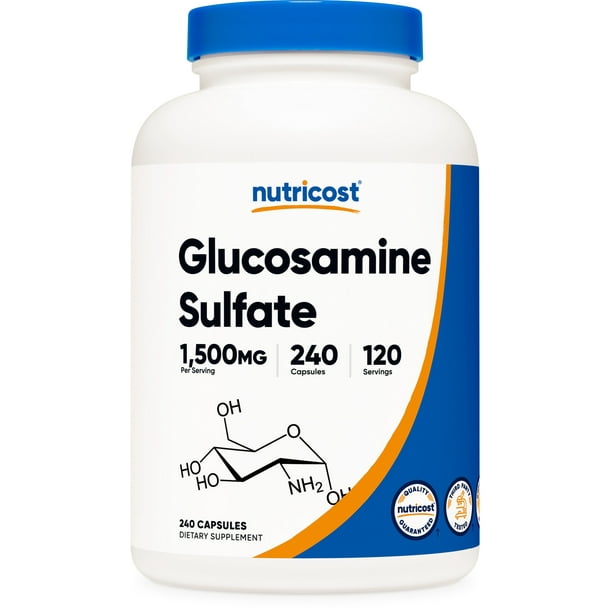 Nutricost Glucosamine Sulfate Supplement 750mg, 240 Capsules (1500mg