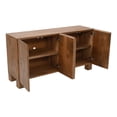 thumbnail image 4 of Jofran Sequoia 62" Modern Rustic Solid Wood Four Door Sideboard Storage Cabinet, 4 of 11