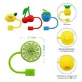 thumbnail image 3 of Silicone Straw Lid for 10mm Straw Lid Cute Straw Lid Reusable Straw Lid Plug, 3 of 5